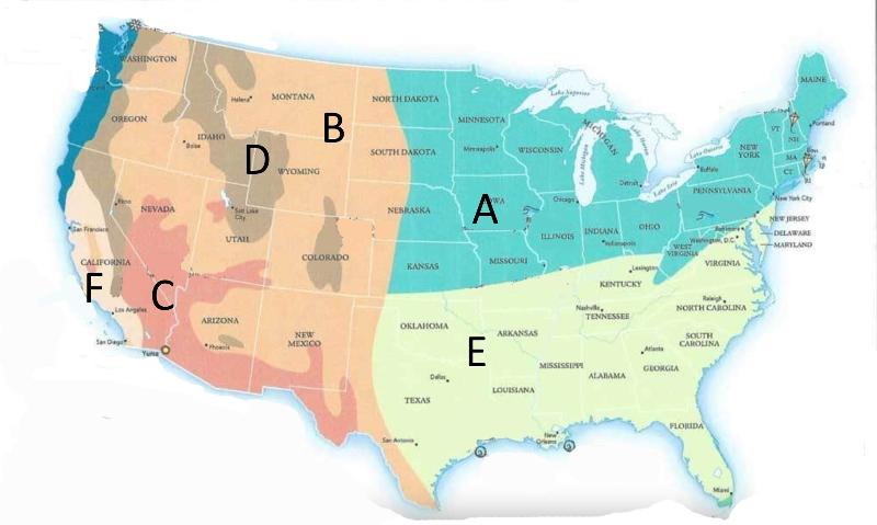 Climate zones